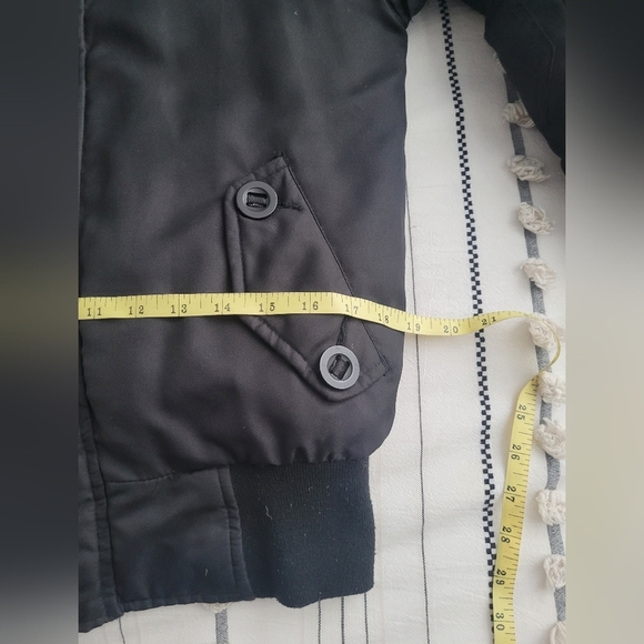 Urban Behaviour Winter Bomber Puffer Black Jacket S: Medium - Picture 7 of 10